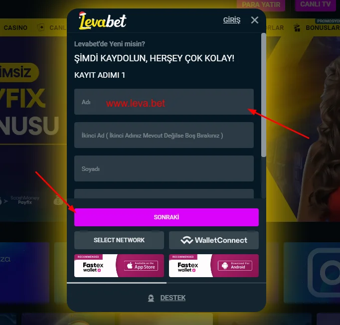 Levabet Kayıt Linki